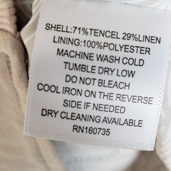 NWT Westport Black Summer Linen Blend Blouson Jacket in Stone size L Tall Casual - Picture 10 of 12